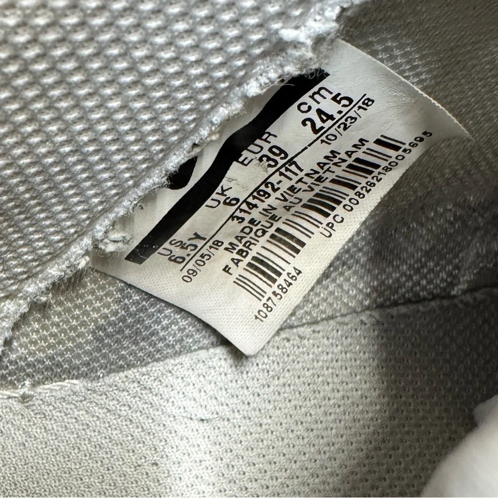 Nike Air Force 1 Low GS White Leather Sneakers Youth 6.5